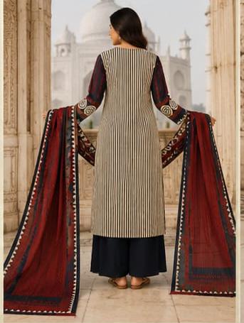 Cotton printed straight kurti set
